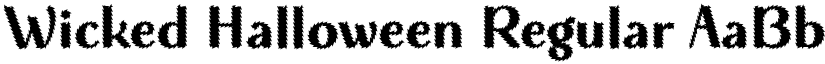 Wicked Halloween Regular font