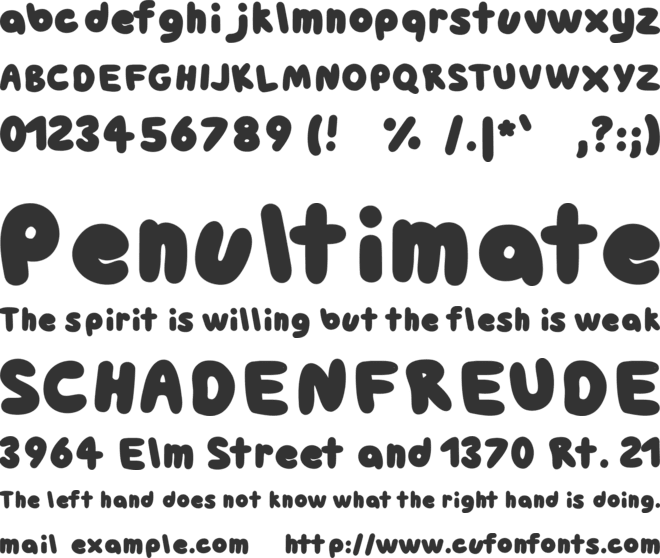 Scrapbook font preview