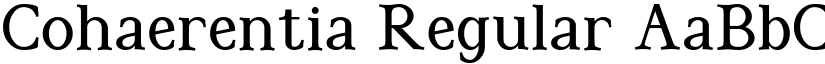 Cohaerentia Regular font