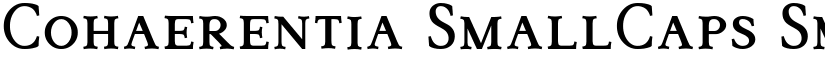 Cohaerentia SmallCaps SmallCaps-regular font