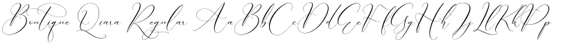 Boutique Qiara Regular font