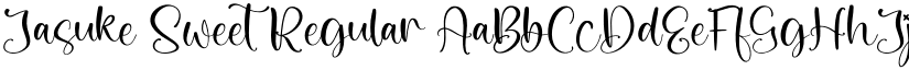 Jasuke Sweet Regular font