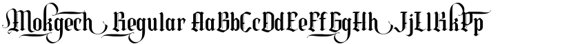 Mokgech Regular font