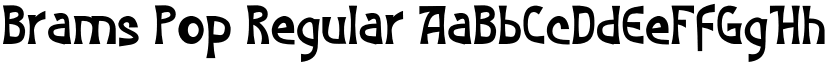 Brams Pop Regular font