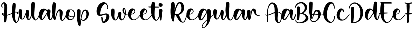 Hulahop Sweeti Regular font