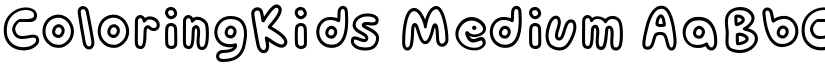 ColoringKids Medium font