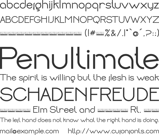 Barcelona font preview