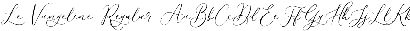 Le Vangeline Regular font