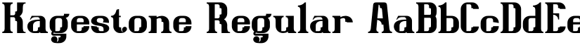 Kagestone Regular font