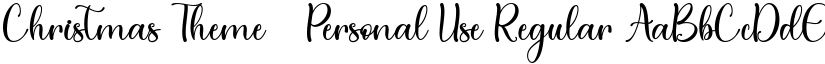 Christmas Theme - Personal Use Regular font