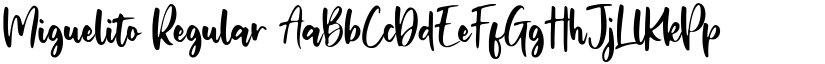 Miguelito Regular font