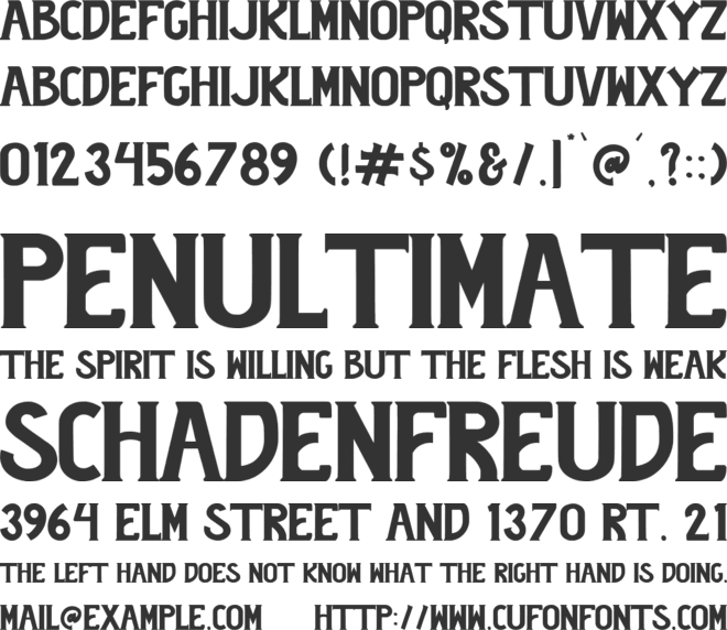 Holguin font preview