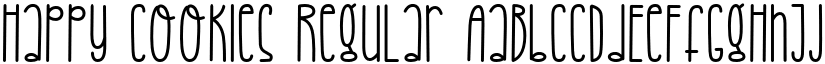 Happy Cookies Regular font
