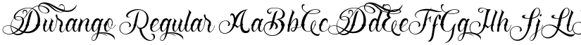 Durango Regular font