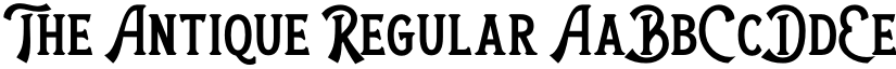 The Antique Regular font