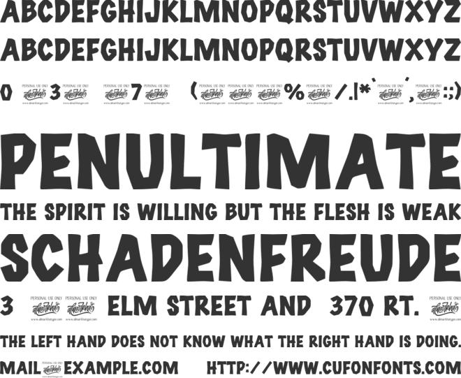 themoment font preview