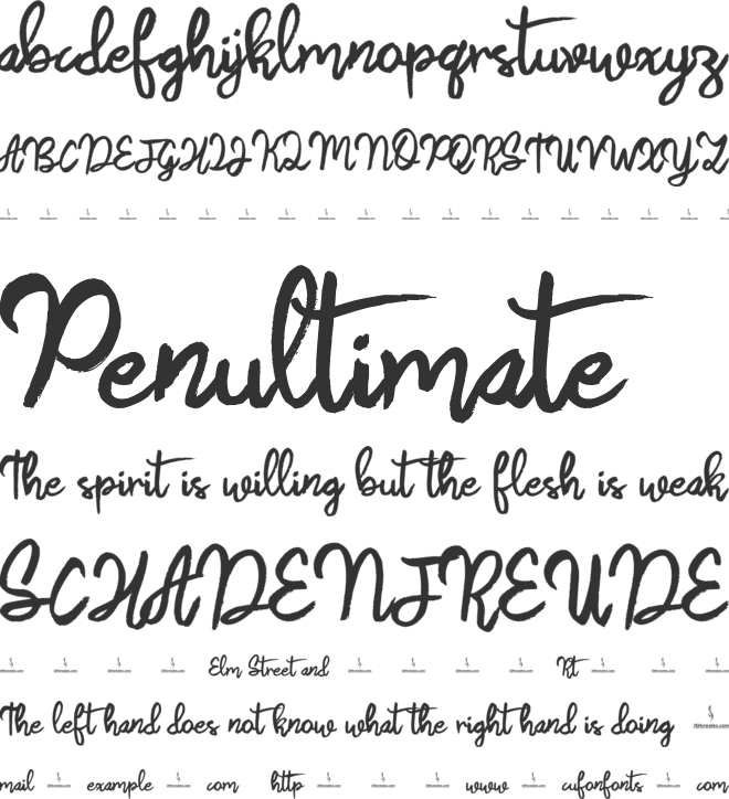 Awaker Shaker font preview