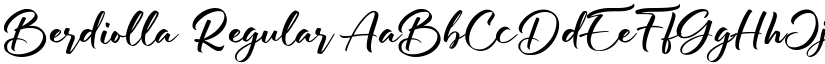 Berdiolla Regular font
