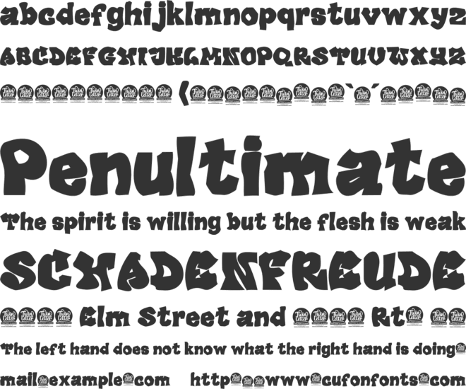 ANTI GRAVITY font preview