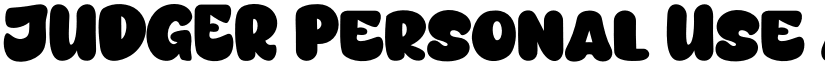 JUDGER Personal Use font