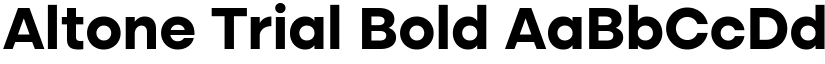 Altone Trial Bold font