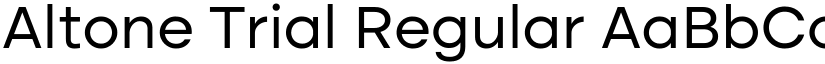 Altone Trial Regular font