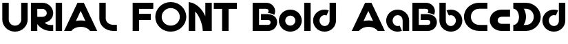 URIAL FONT Bold font
