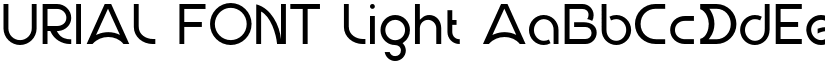 URIAL FONT Light font