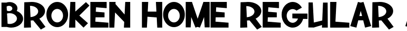 Broken Home Regular font