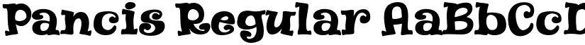 Pancis Regular font