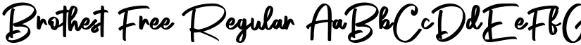Brothest Free Regular font