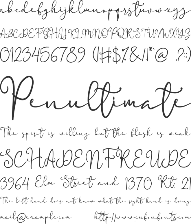 Beutroh font preview