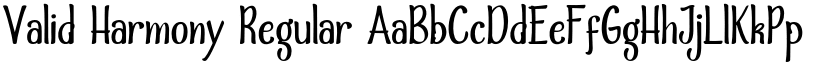 Valid Harmony Regular font