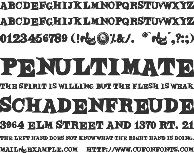 Dibujos Animados font preview