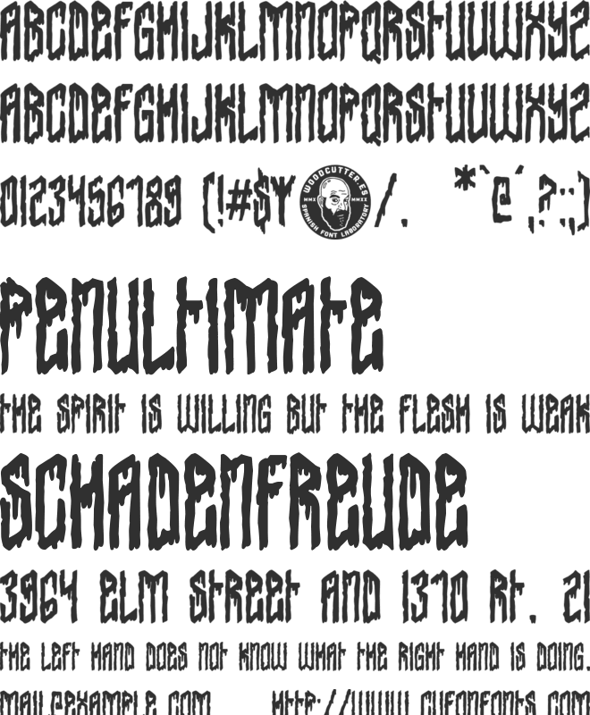 Barbarians Hotel font preview