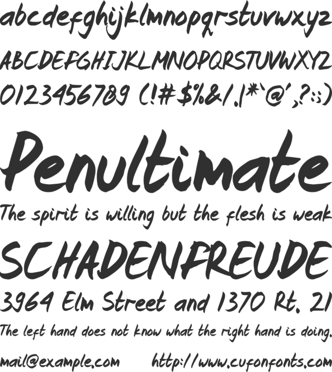 Frederick Greatong font preview