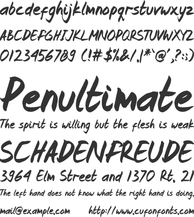 Frederick Greatong font preview