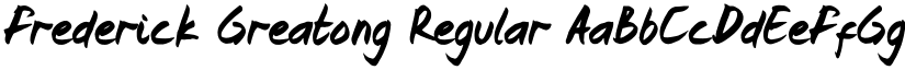 Frederick Greatong Regular font