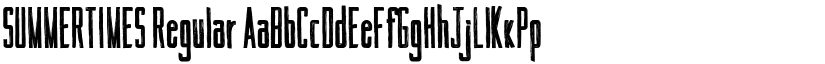 SUMMERTIMES Regular font