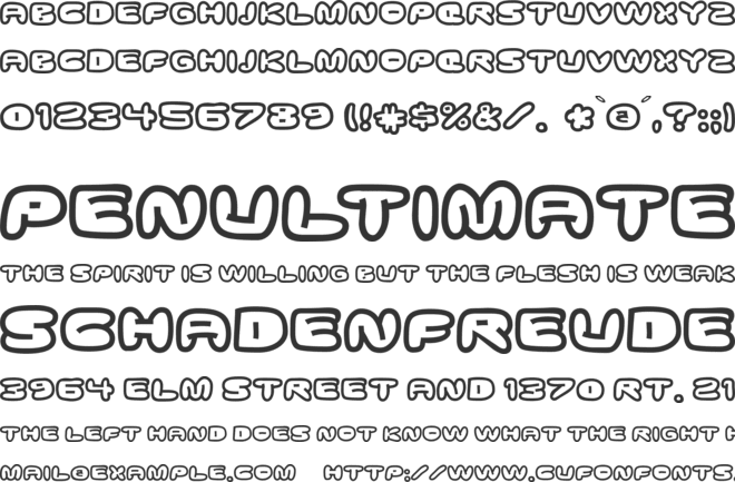 Ghostmeat font preview
