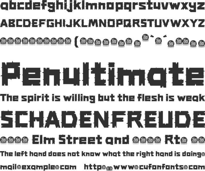 Cagtus font preview