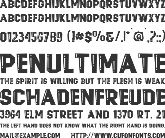 Hodlers font preview