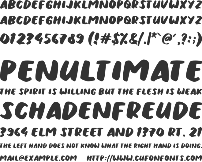 Urban Ranger font preview