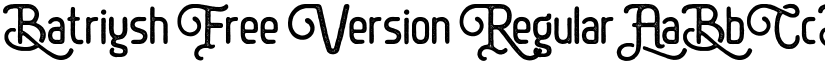 Batriysh Free Version Regular font