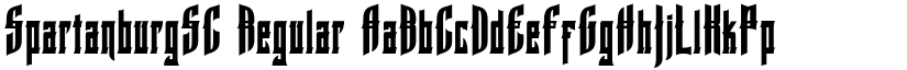 SpartanburgSC Regular font