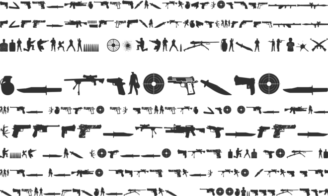 The Shooter font preview