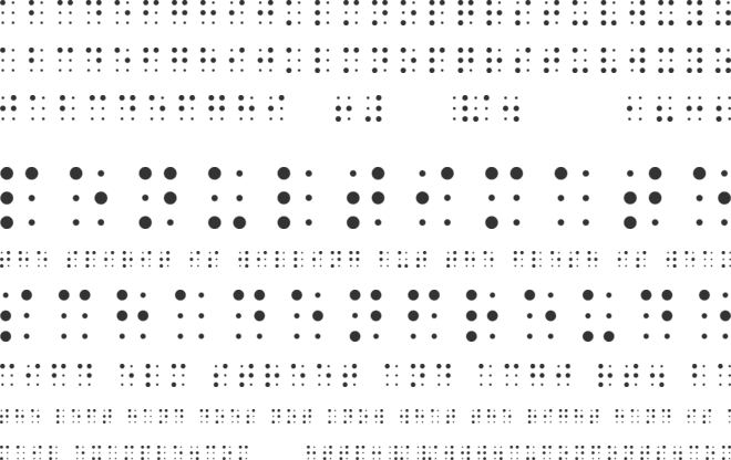 Sheets Braille font preview