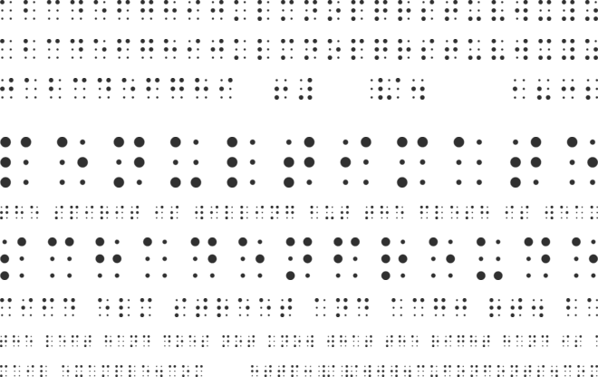 Sheets Braille font preview