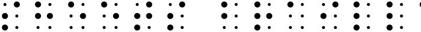 Sheets Braille Regular font