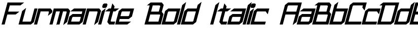 Furmanite Bold Italic font